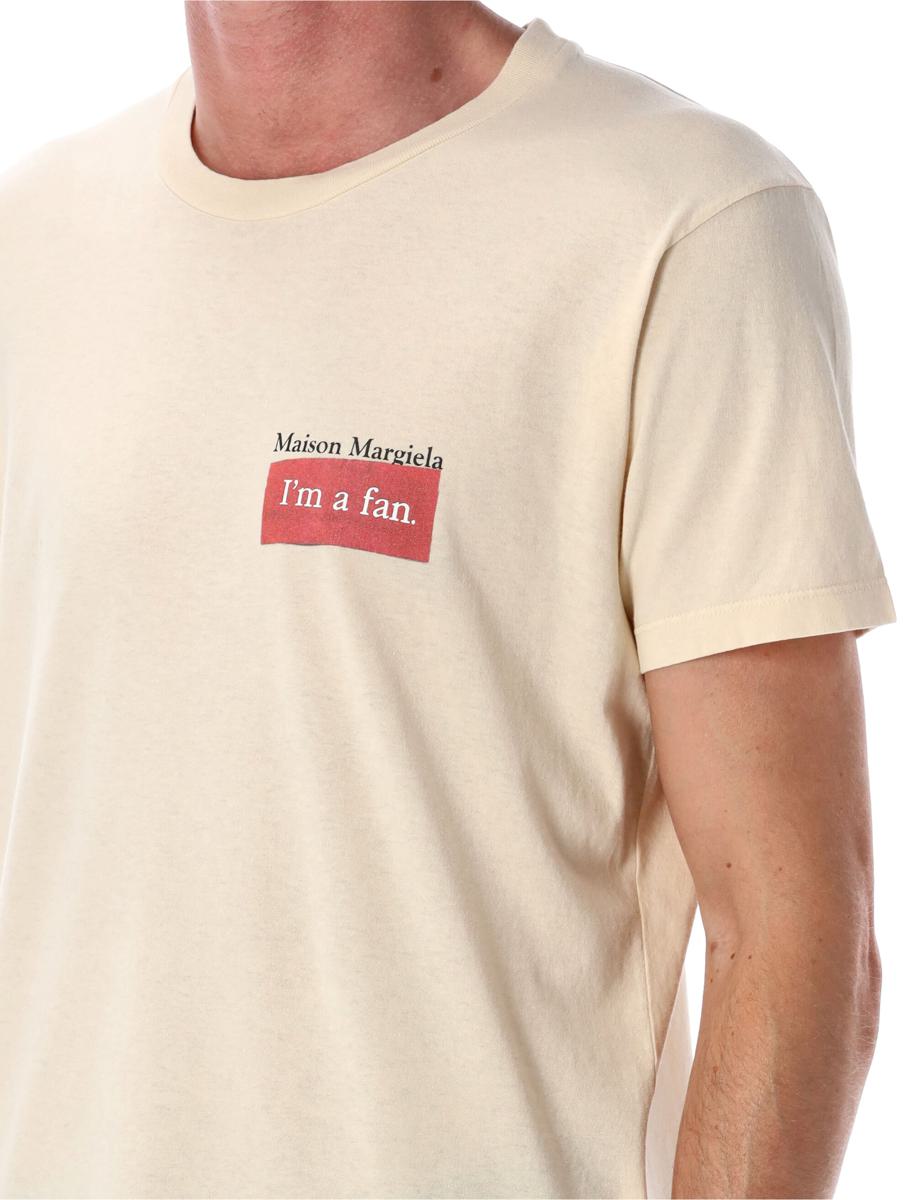 Maison Margiela – T-Shirt „I’M A Fan“ aus überfärbter Baumwolle