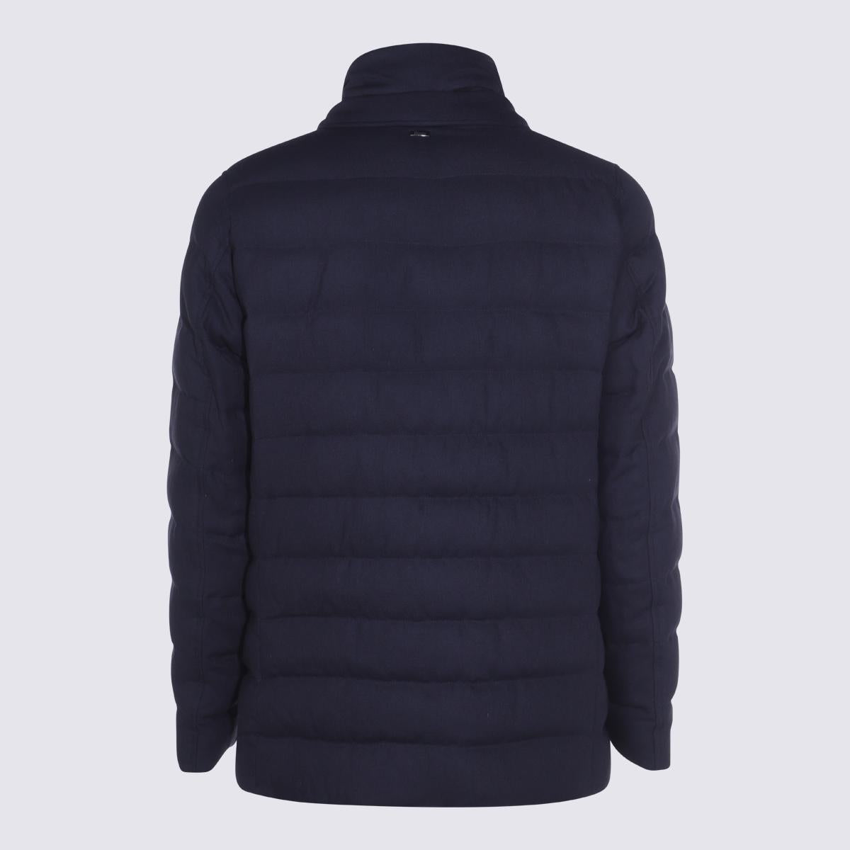 Herno Dunkelblaue Daunenjacke