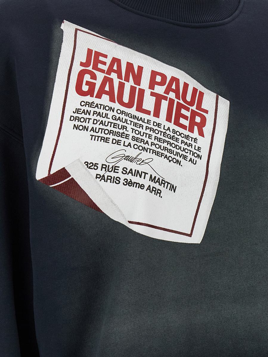 Jean Paul Gaultier „The Blue Gaultier Label“-Sweatshirt