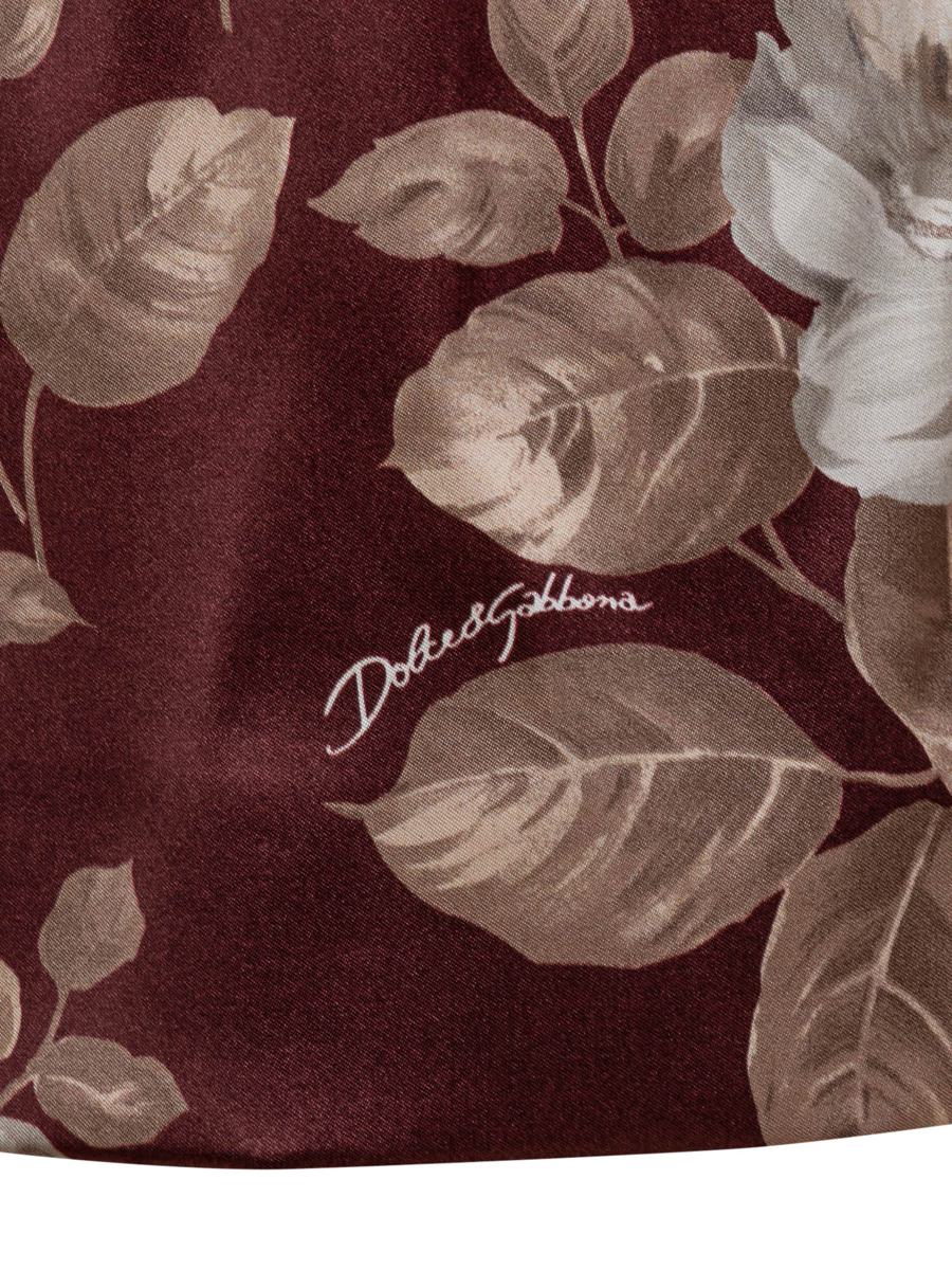 Dolce & Gabbana Dolce & Gabbana – Blumenkleid mit geradem Ausschnitt