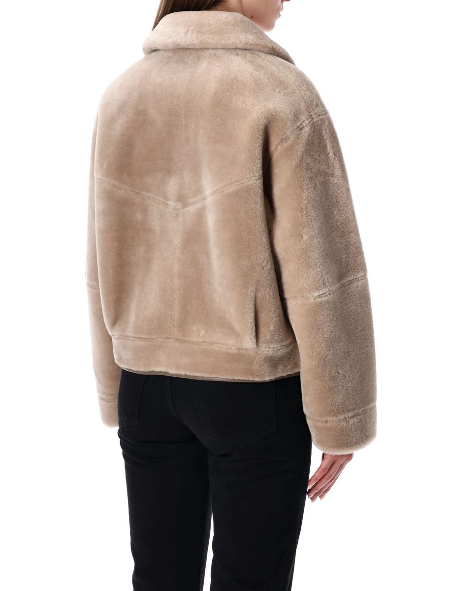 Urbancode – Wendbare Jacke aus Kunstpelz mit Innenseite aus Wildleder