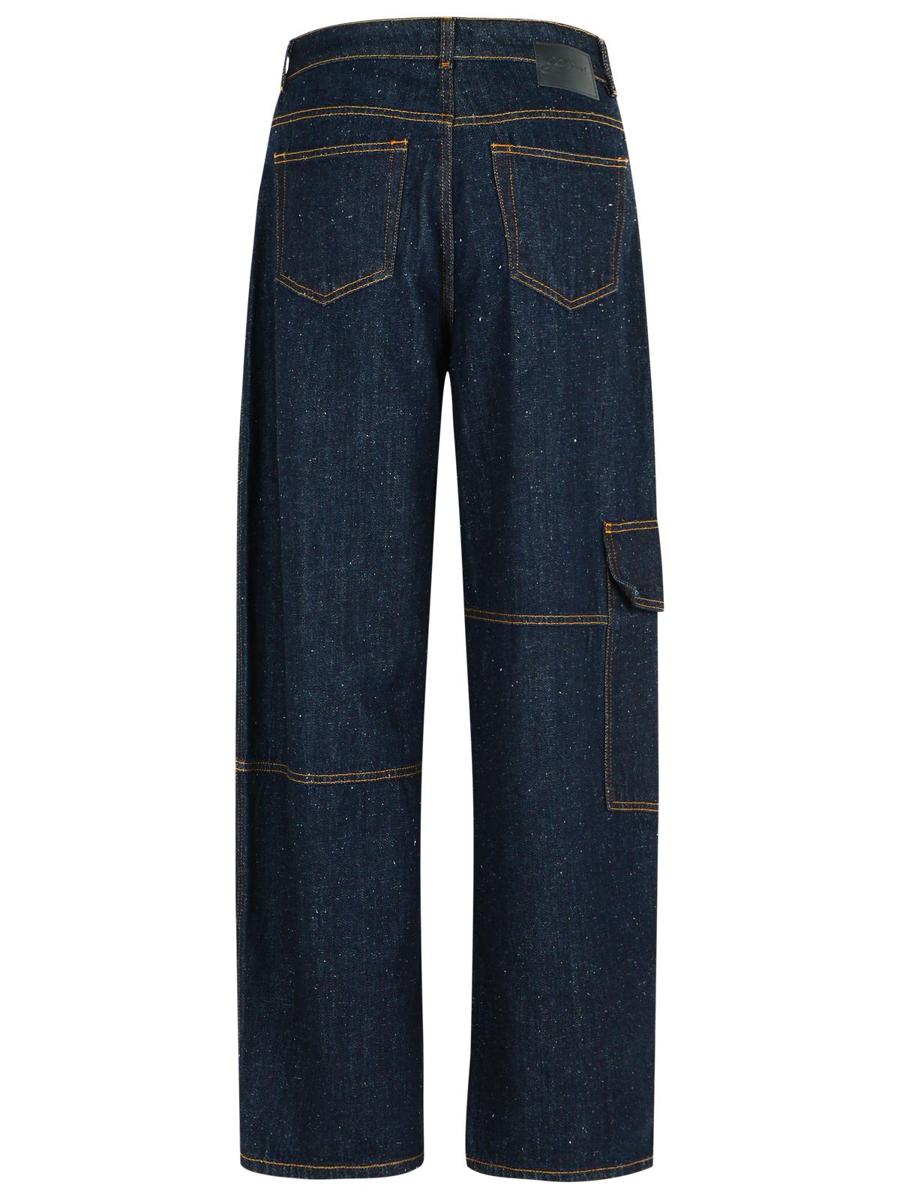 Marineblaue Baumwolljeans von Ganni