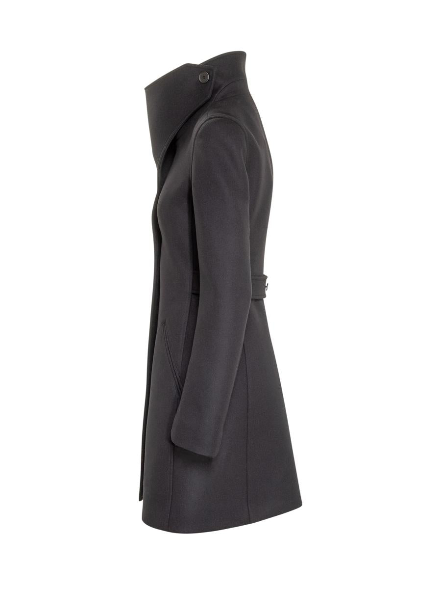 Courrèges Courrèges Wollmantel mit asymmetrischem Kragen