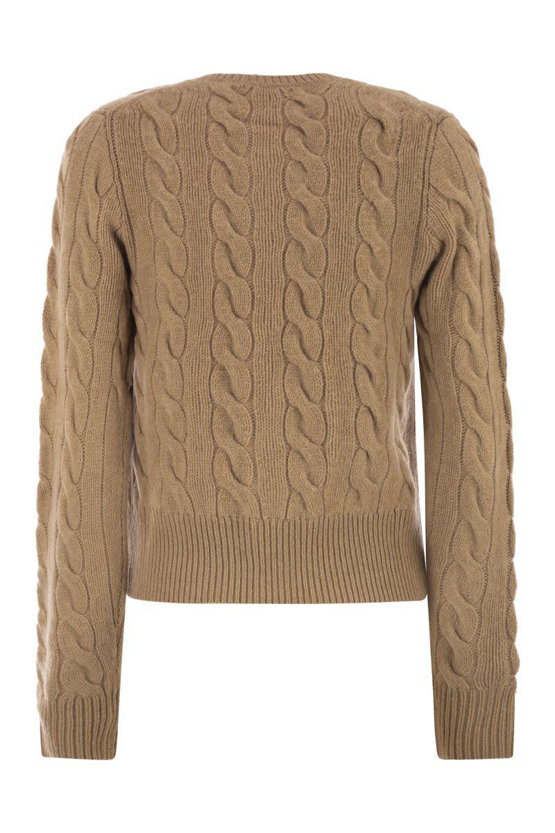 Polo Ralph Lauren – Zopfmuster-Cardigan aus Wolle und Kaschmir