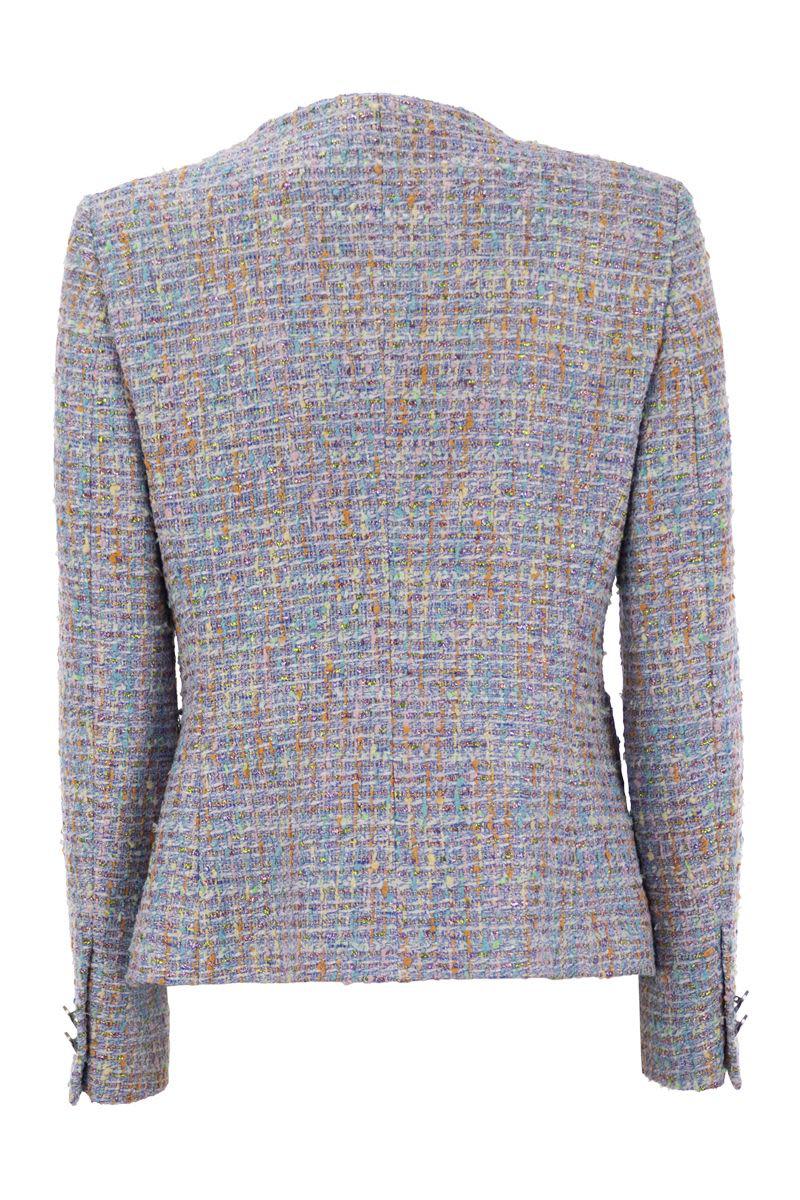Tagliatore – Jacke mit Rundhalsausschnitt und Vordertaschen