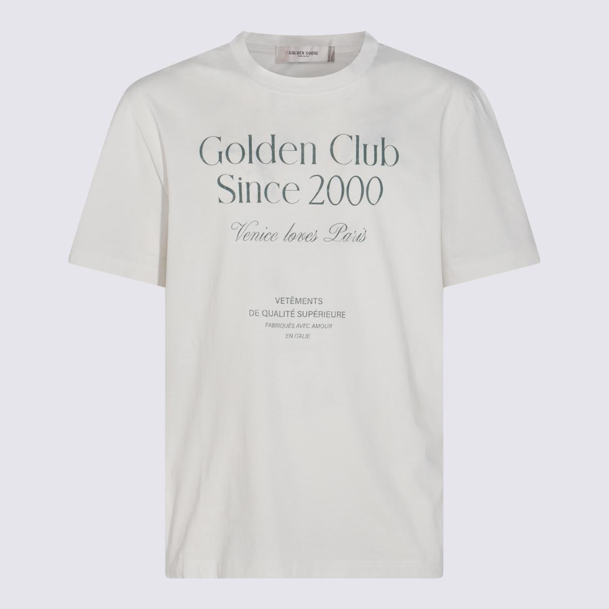 Weißes Baumwoll-T-Shirt von Golden Goose