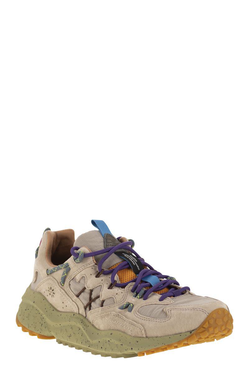 Flower Mountain Yamabushi – Sneakers aus Wildleder und Funktionsgewebe