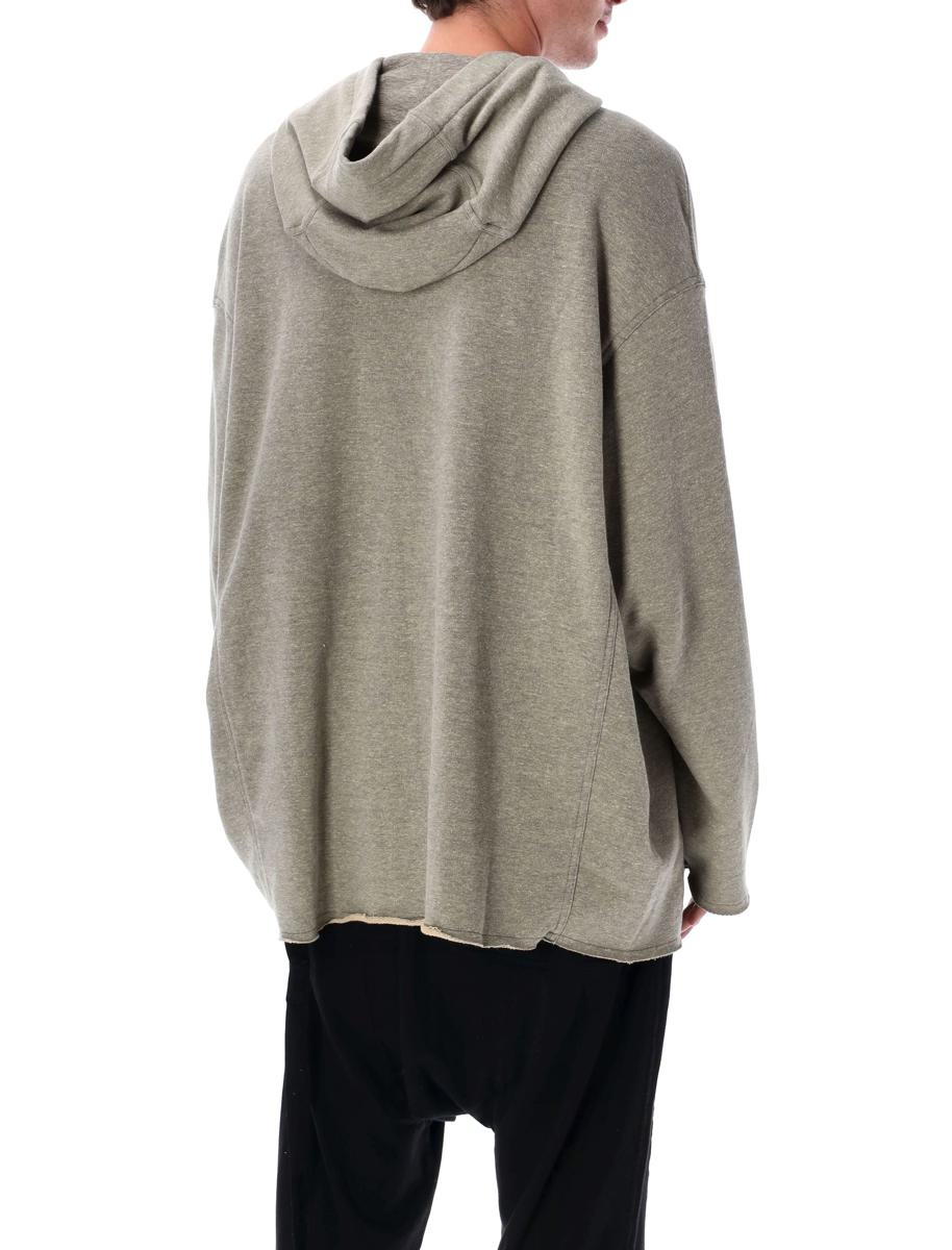 Rick Owens Drkshdw Grau Melange Peter Hoodie Sweatshirt