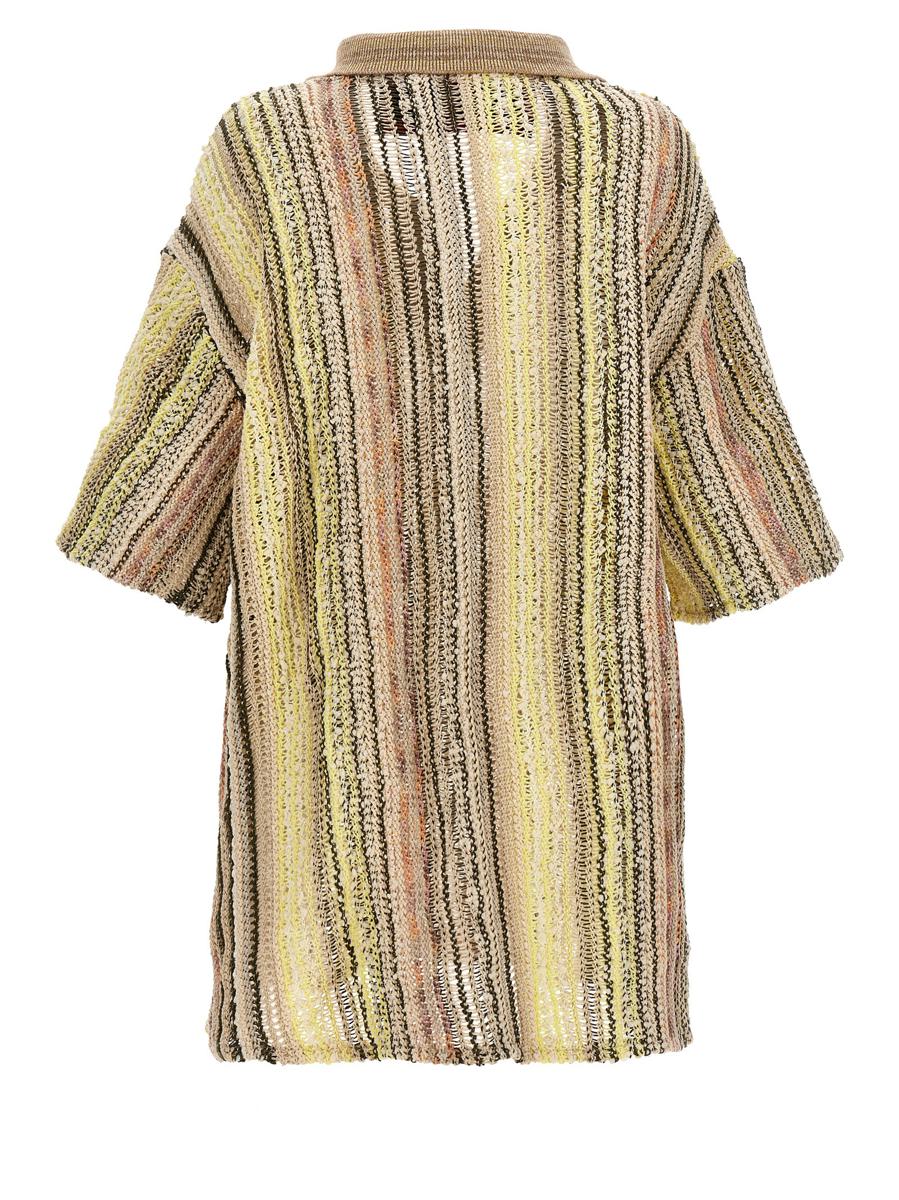 Vitelli Jacquard-Strick-Poloshirt