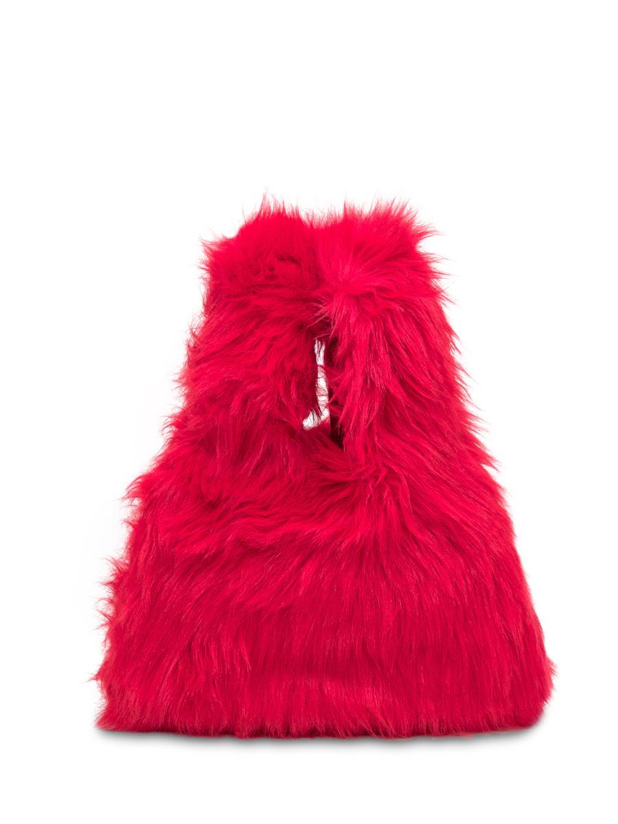 Msgm Msgm Tasche aus Fuchsia Kunstpelz