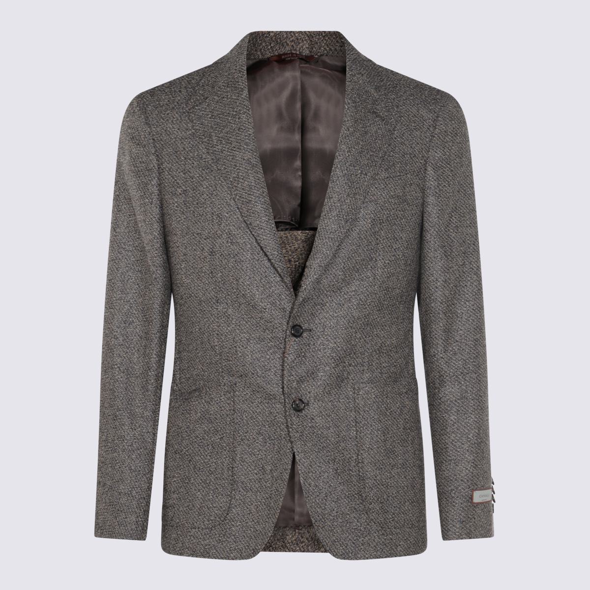 Grauer Blazer aus Wolle von Canali