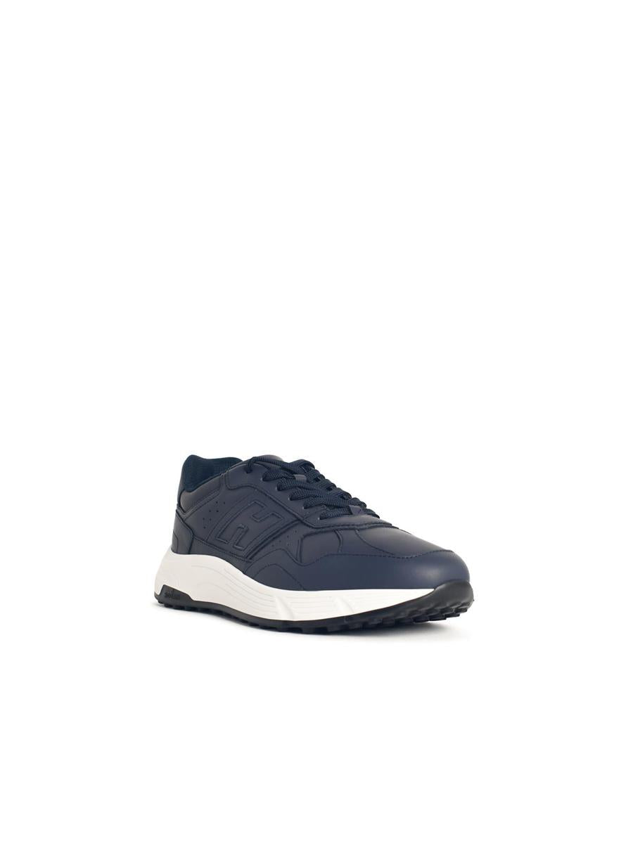 Hogan „Hyperlight“ Marineblaue Ledersneaker