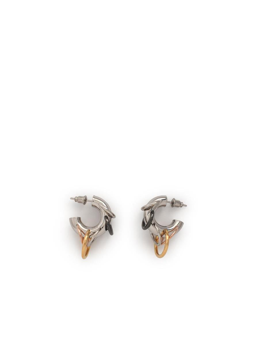 Panconesi Pierced Hoops' Silberne Messingohrringe