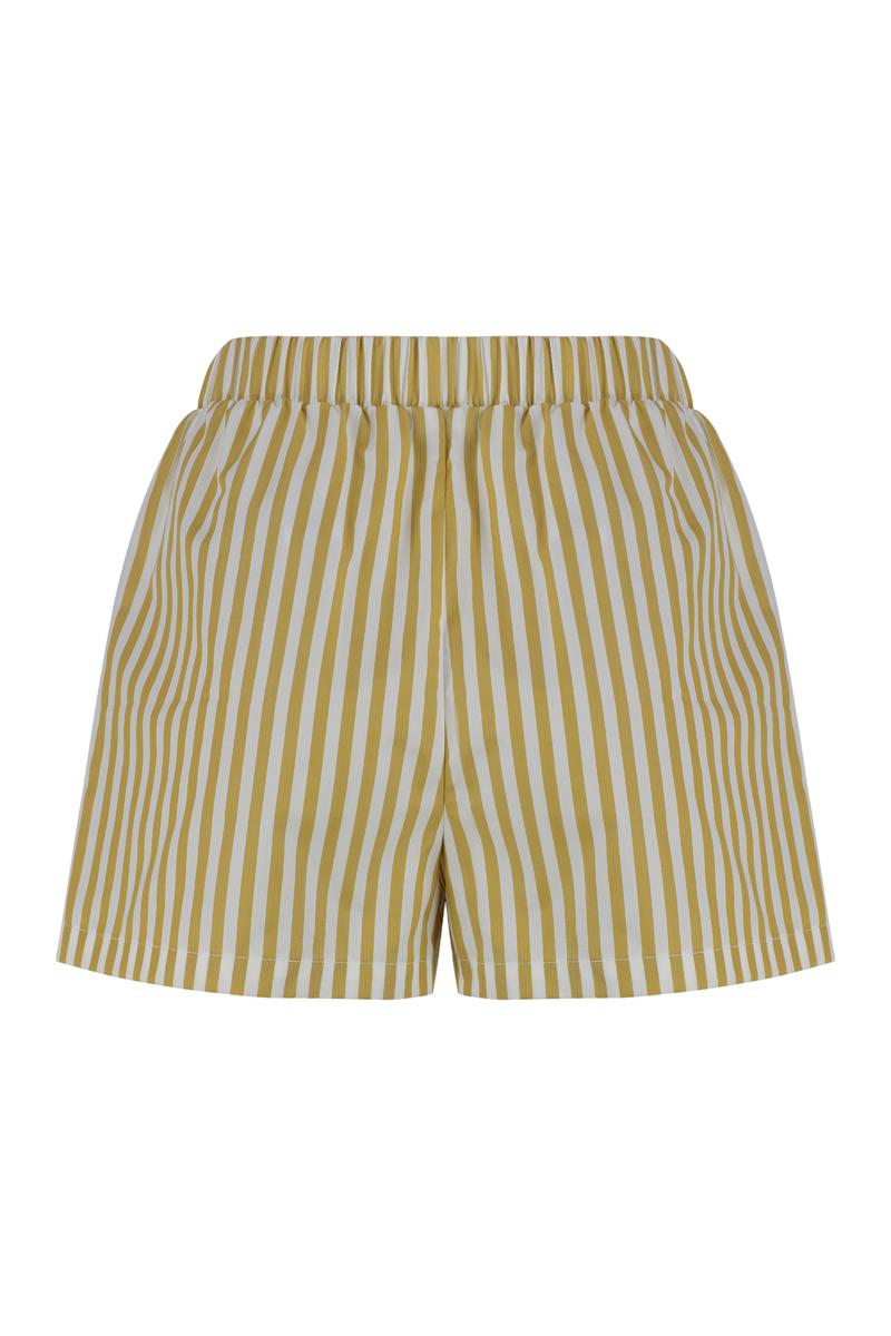 Gestreifte Popeline-Shorts von Elisabetta Franchi