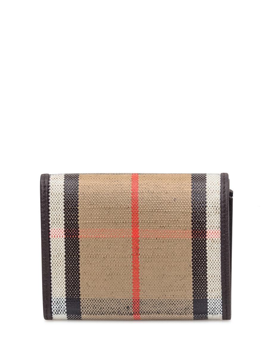 Burberry Burberry Geldbörse aus Schottenstoff und Leder