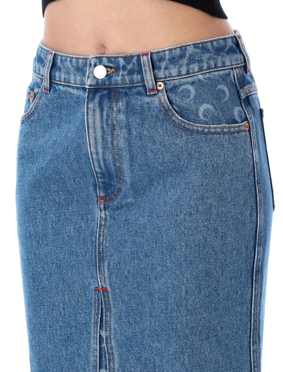 Marine Serre Moon Laser Denim Langer Rock