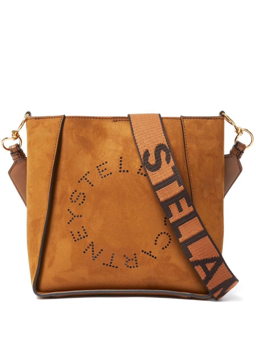 Stella McCartney – Quadratische Mini-Umhängetasche mit Logo