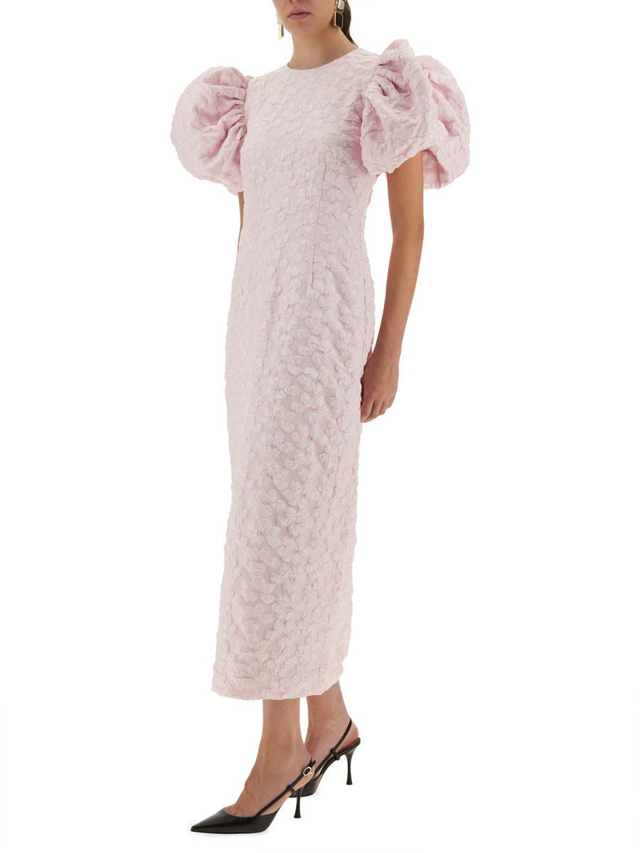 Rotate Birger Christensen Jacquard-Midikleid