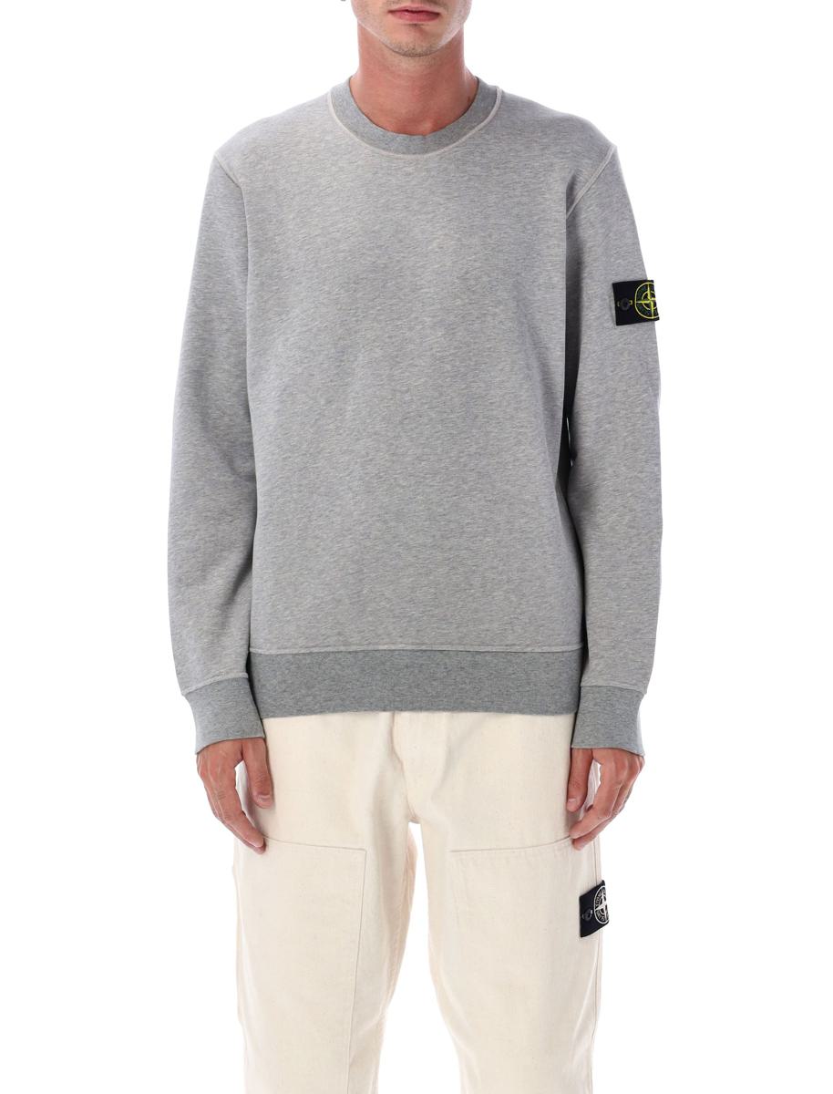 Stone Island Sweatshirt aus Bio-Baumwollfleece