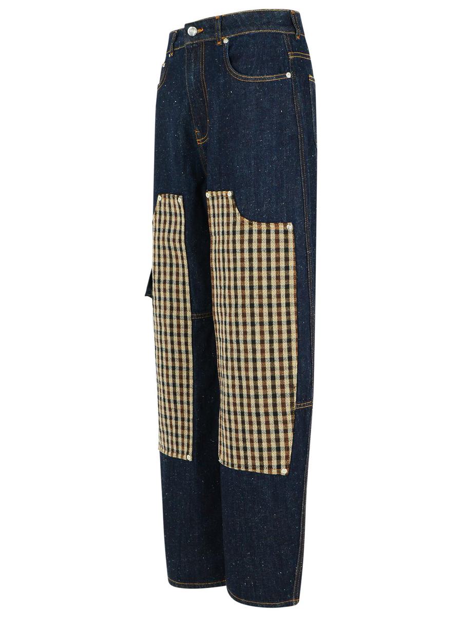 Marineblaue Baumwolljeans von Ganni