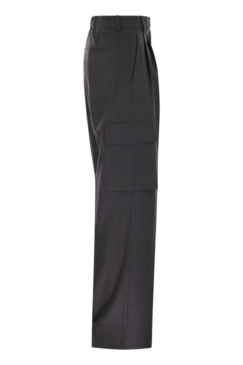 Herno Cargohose aus Woll-Viskose-Mix