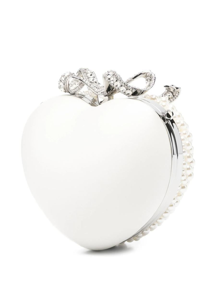 Self-Portrait – Clutch mit Perlenherz