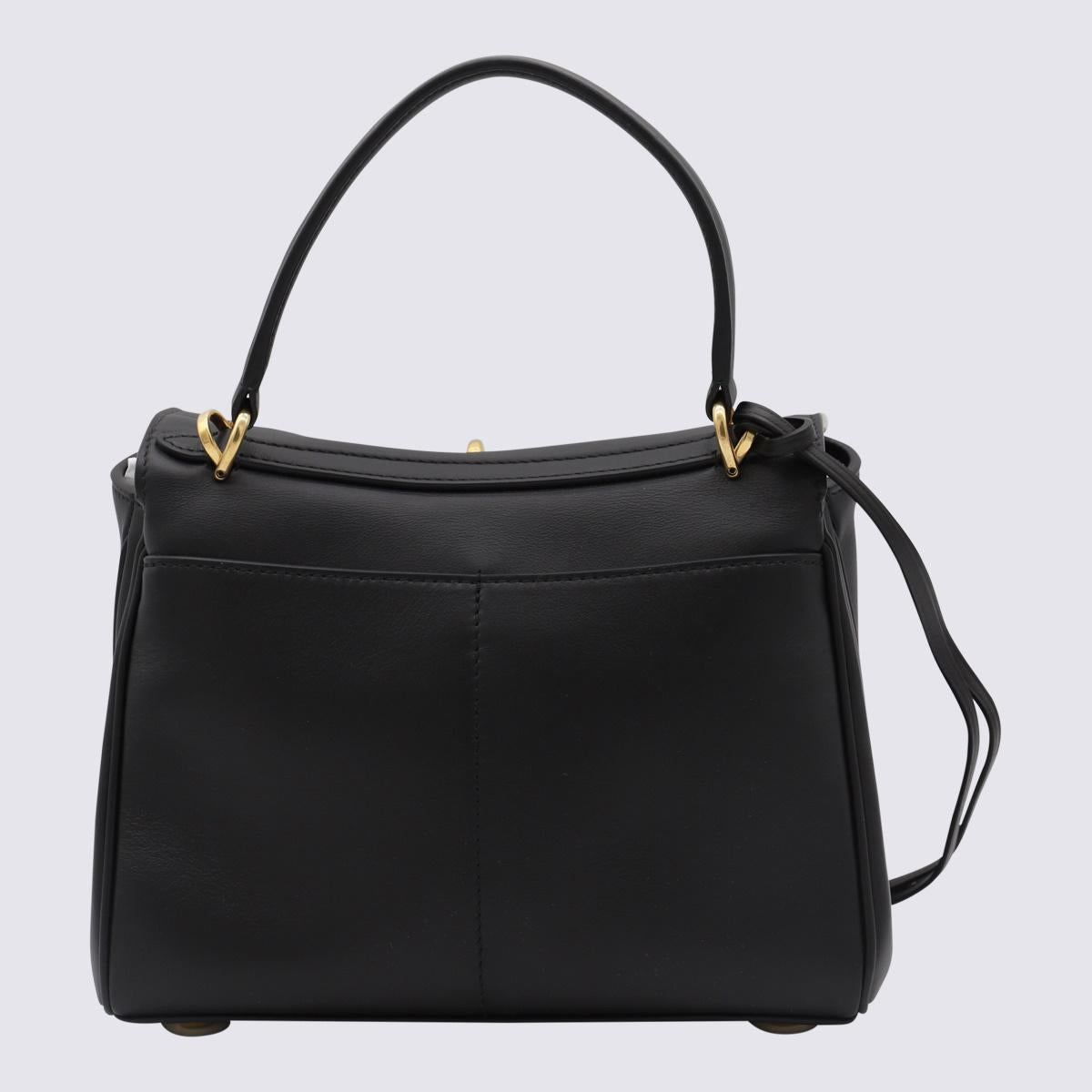 Balenciaga – Rodeo Mini-Tasche mit Henkel aus schwarzem Leder