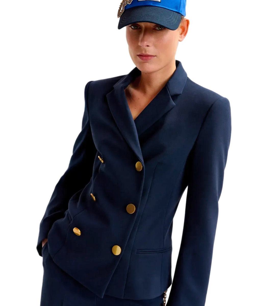 Essentiel Antwerp – Zweireihiger Blazer „Irtha“ in Marineblau