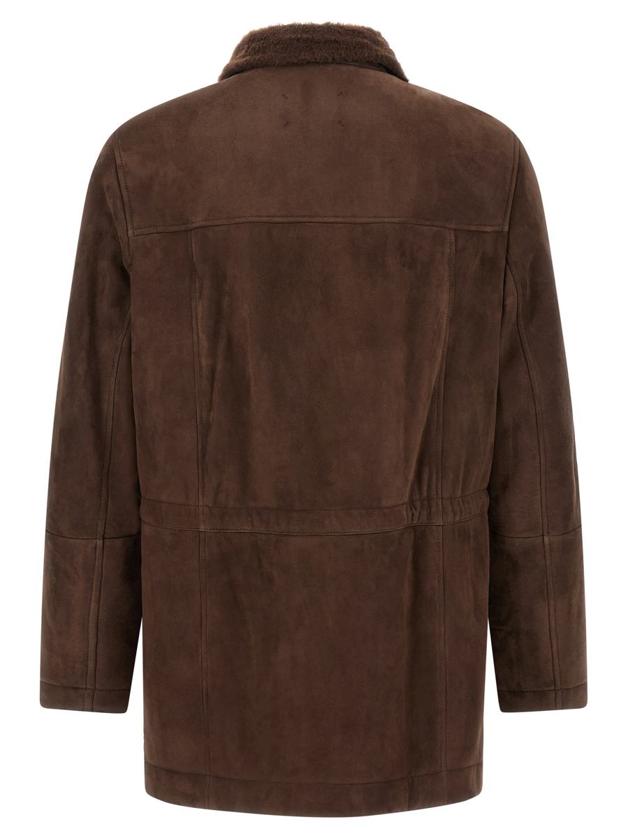 Brunello Cucinelli Parka-Modell Schaffelljacke