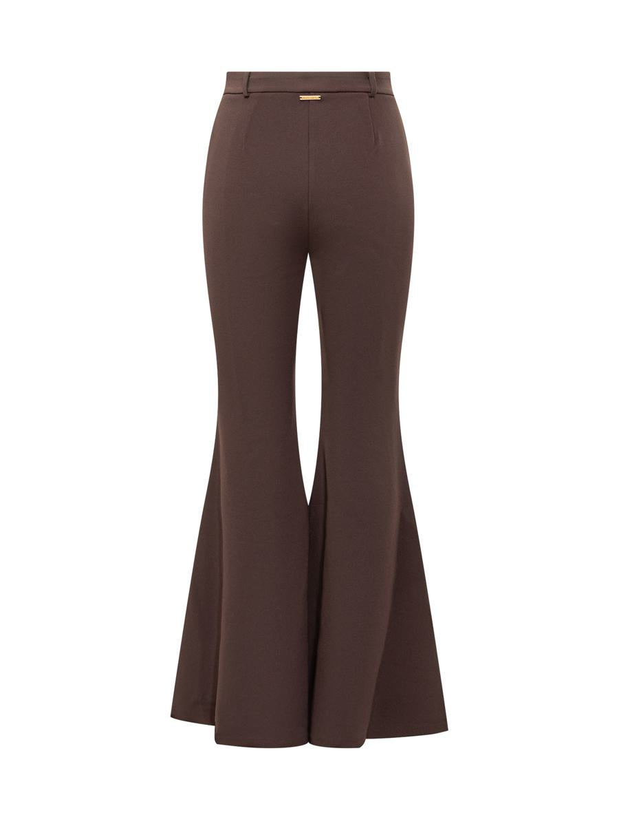 Michael Kors Braune Stretch-Schlaghose von Michael Kors
