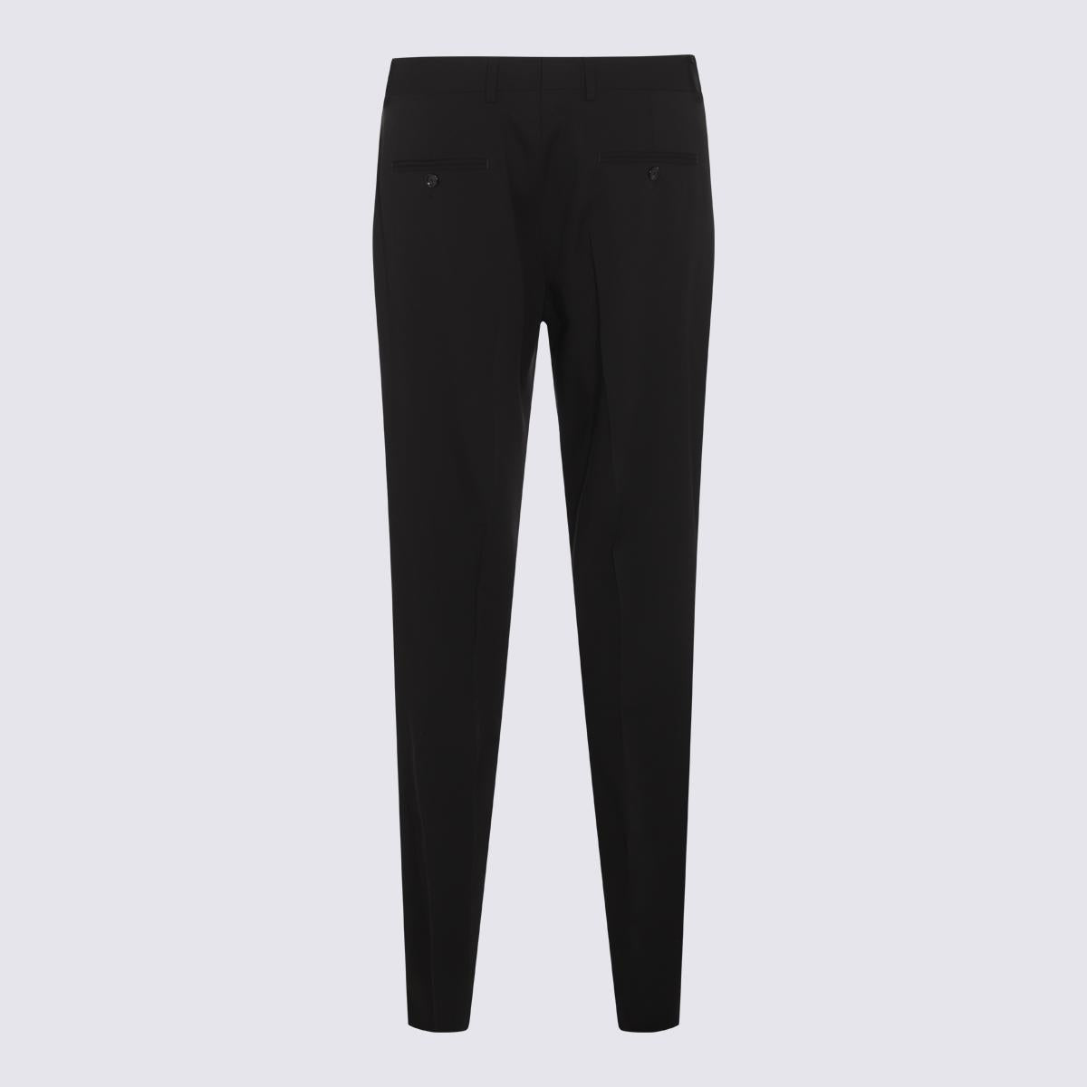Lardini Schwarze Wollhose