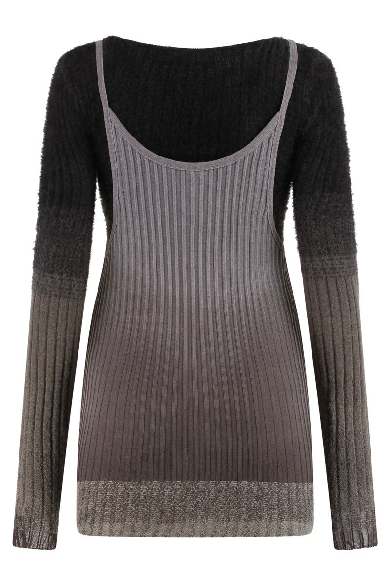 Das gerippte Strickkleid von Attico
