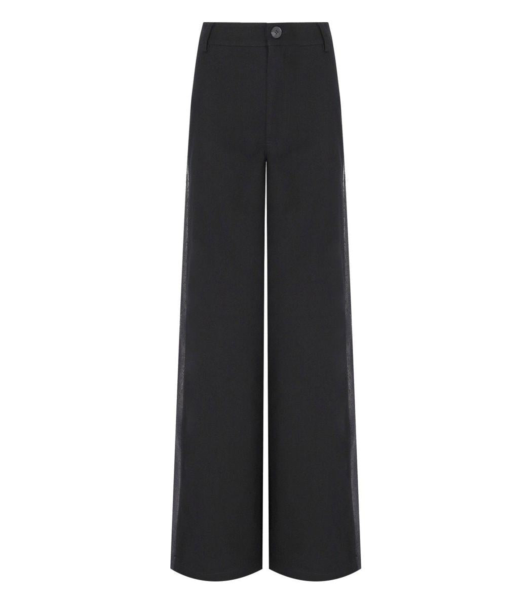 Essentiel Antwerp – Gorror – Schwarze Hose mit weitem Bein
