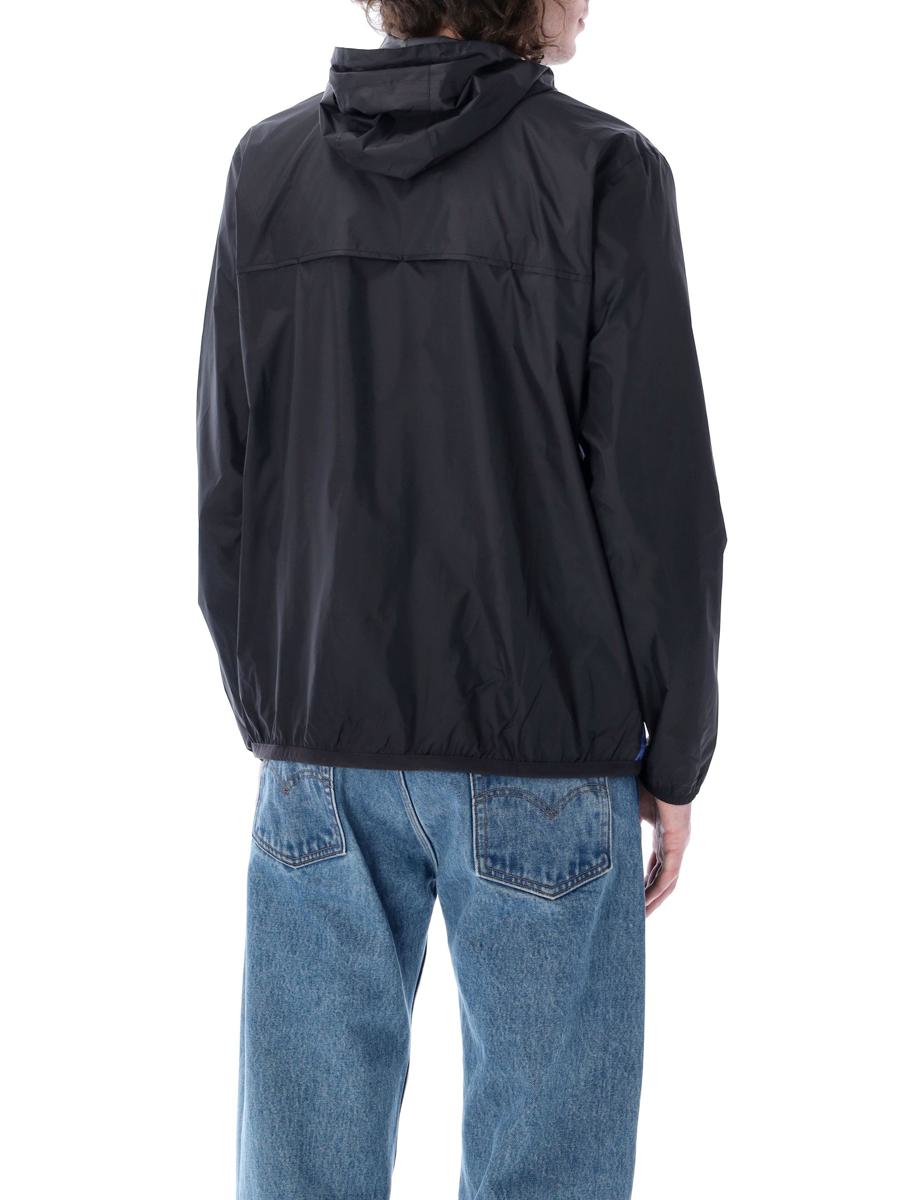 Comme Des Garçons Play – Zweifarbige, wasserdichte Jacke mit Reißverschluss und Kapuze