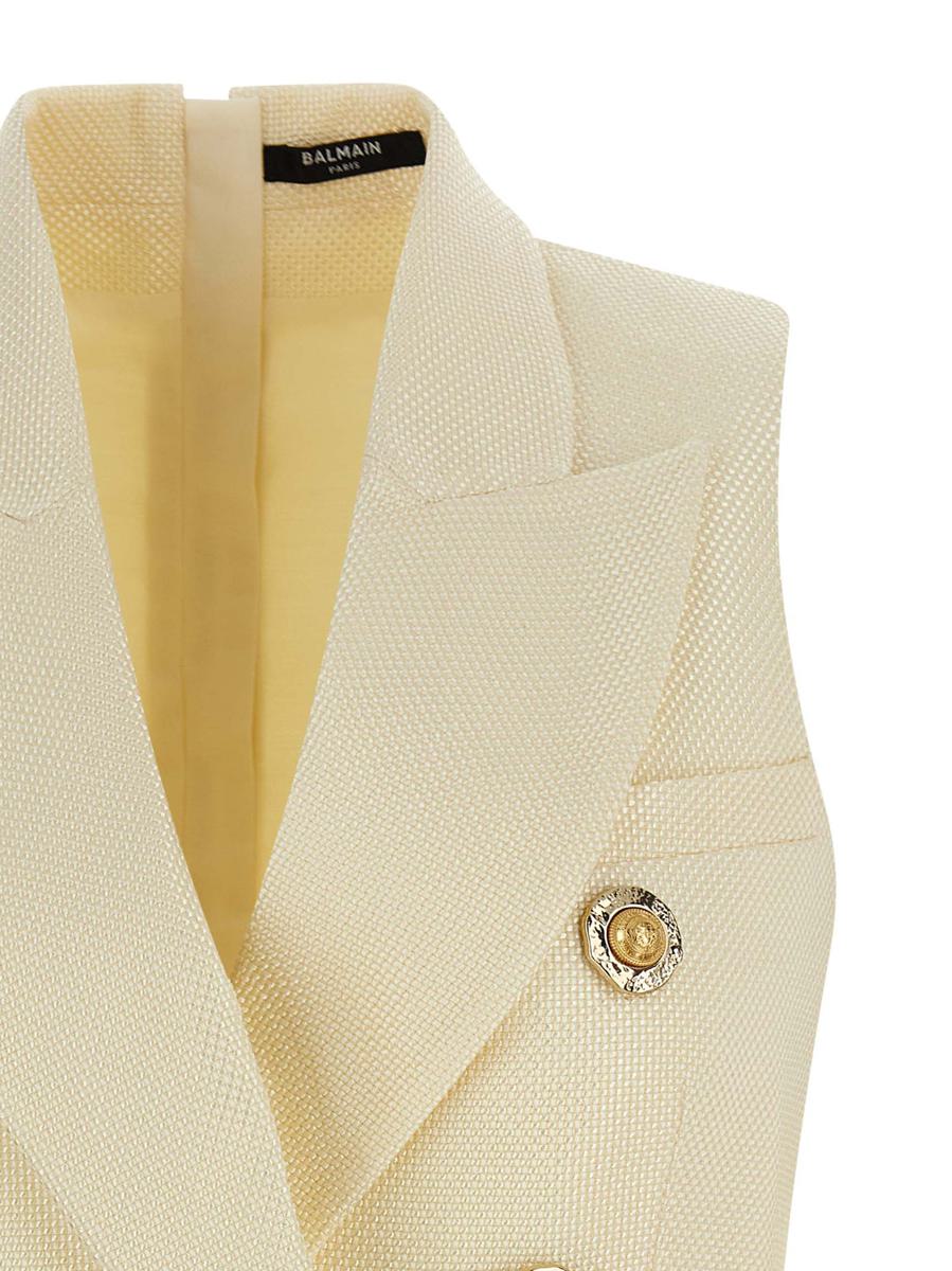 Balmain Weste „Gold und Goldmünze“