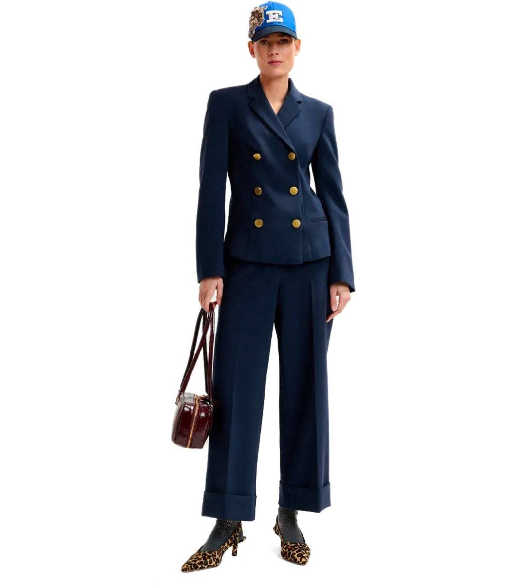 Essentiel Antwerp – Zweireihiger Blazer „Irtha“ in Marineblau