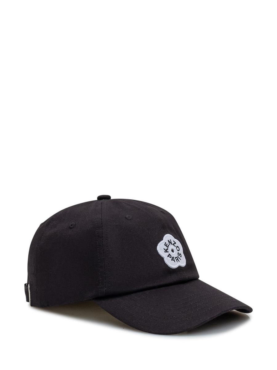 Kenzo Kenzo – Schwarze Kappe mit Blumenlogo