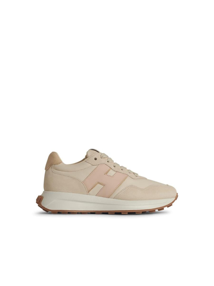 Hogan „H641“ Beige Ledersneaker