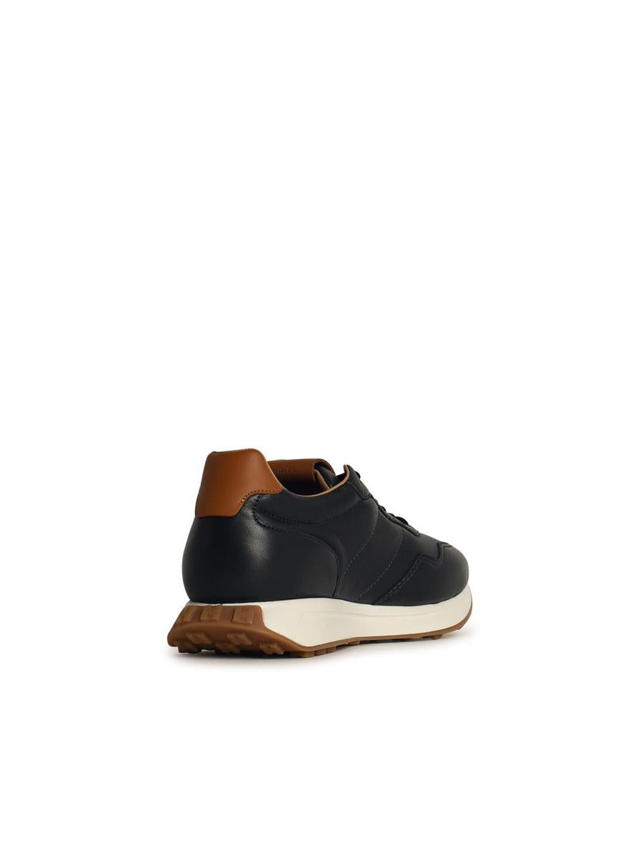 Hogan „H601“ blaue Ledersneaker