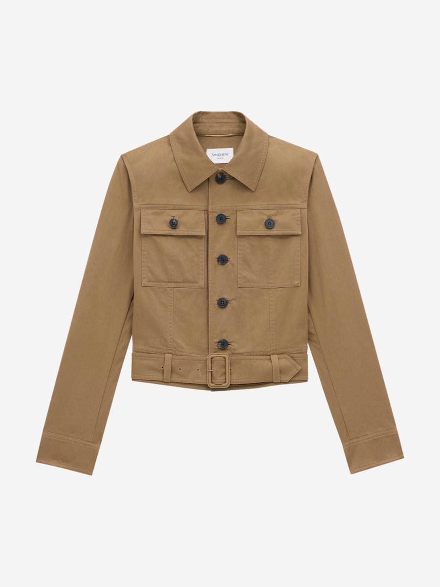 Saint Laurent Kurze Jeansjacke