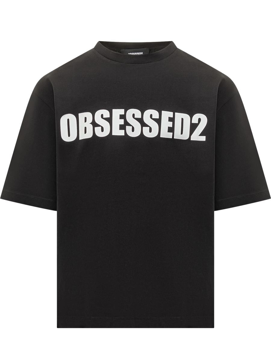 DSQUARED2 Schwarzes Obsessed2 T-Shirt von Dsquared2