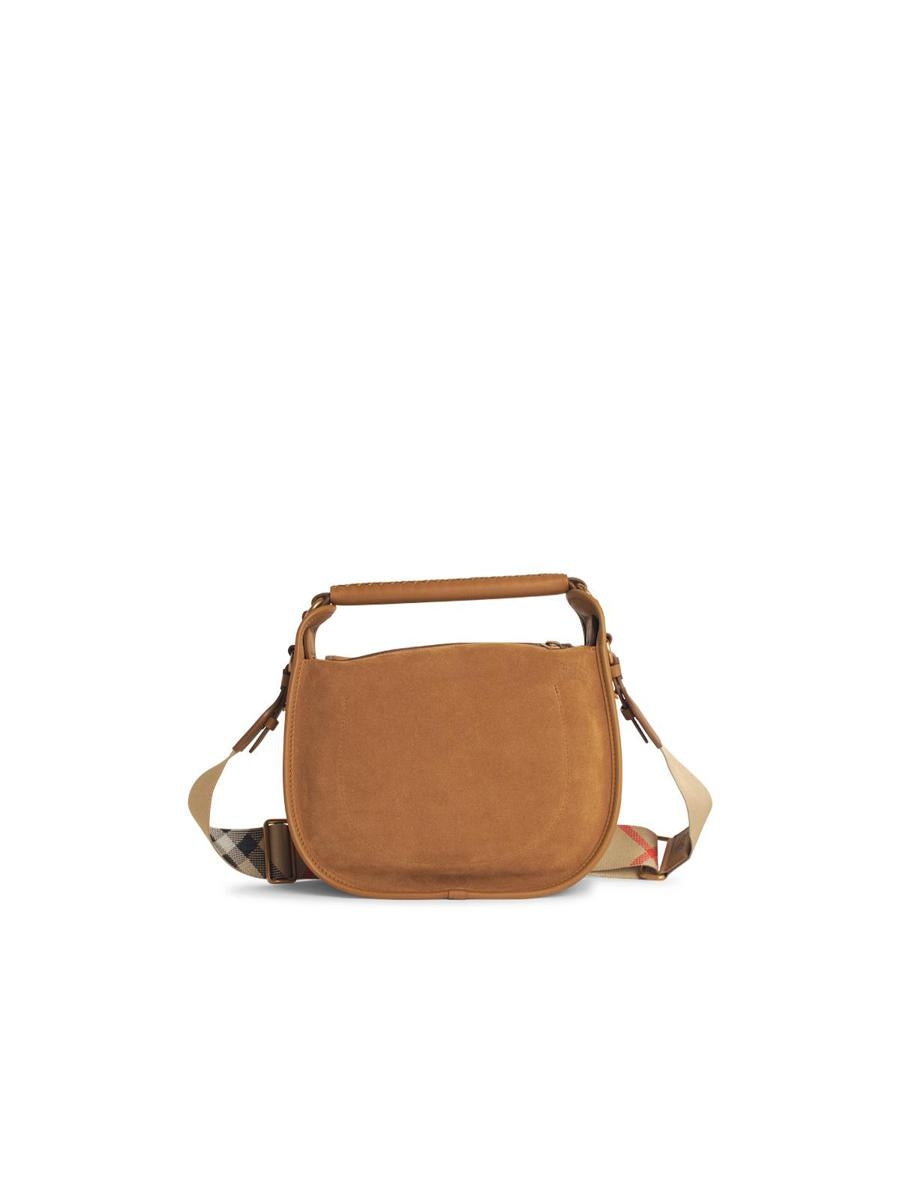 Burberry „Messenger“-Tasche aus braunem Wildleder