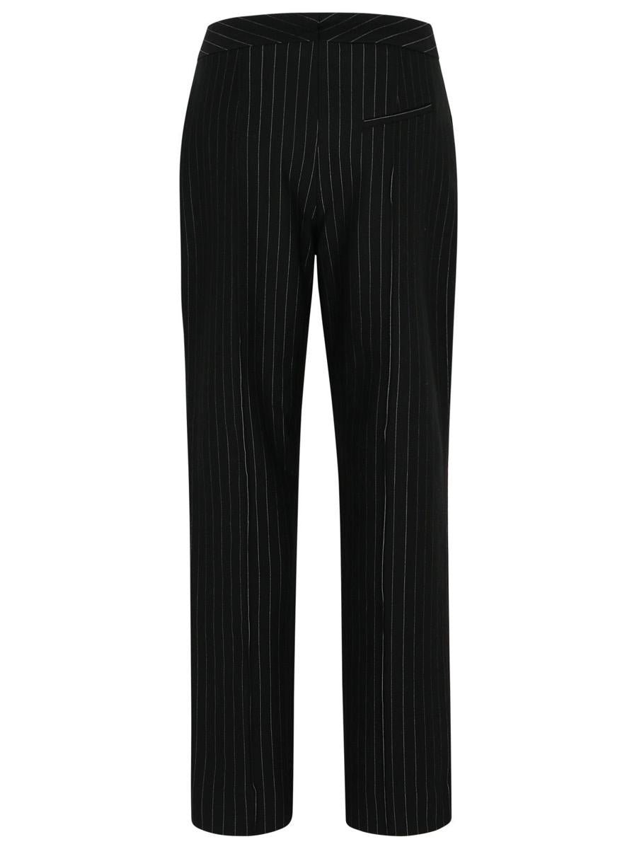 Ganni – Schwarze Hose aus Viskosemischung