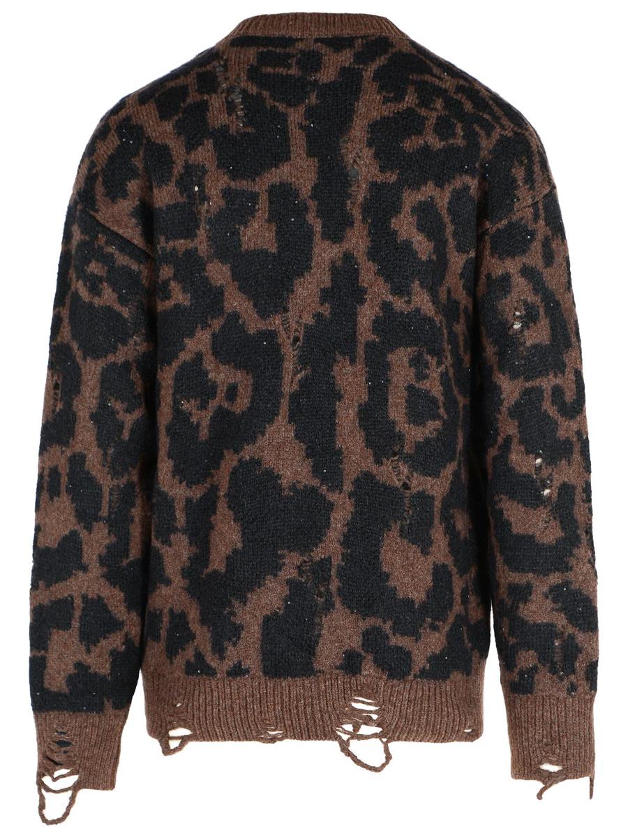 Laneus Zweifarbiger Pullover aus Merinowollmischung