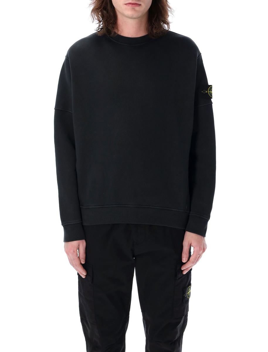 Stone Island Sweatshirt mit Old-Effect-Print