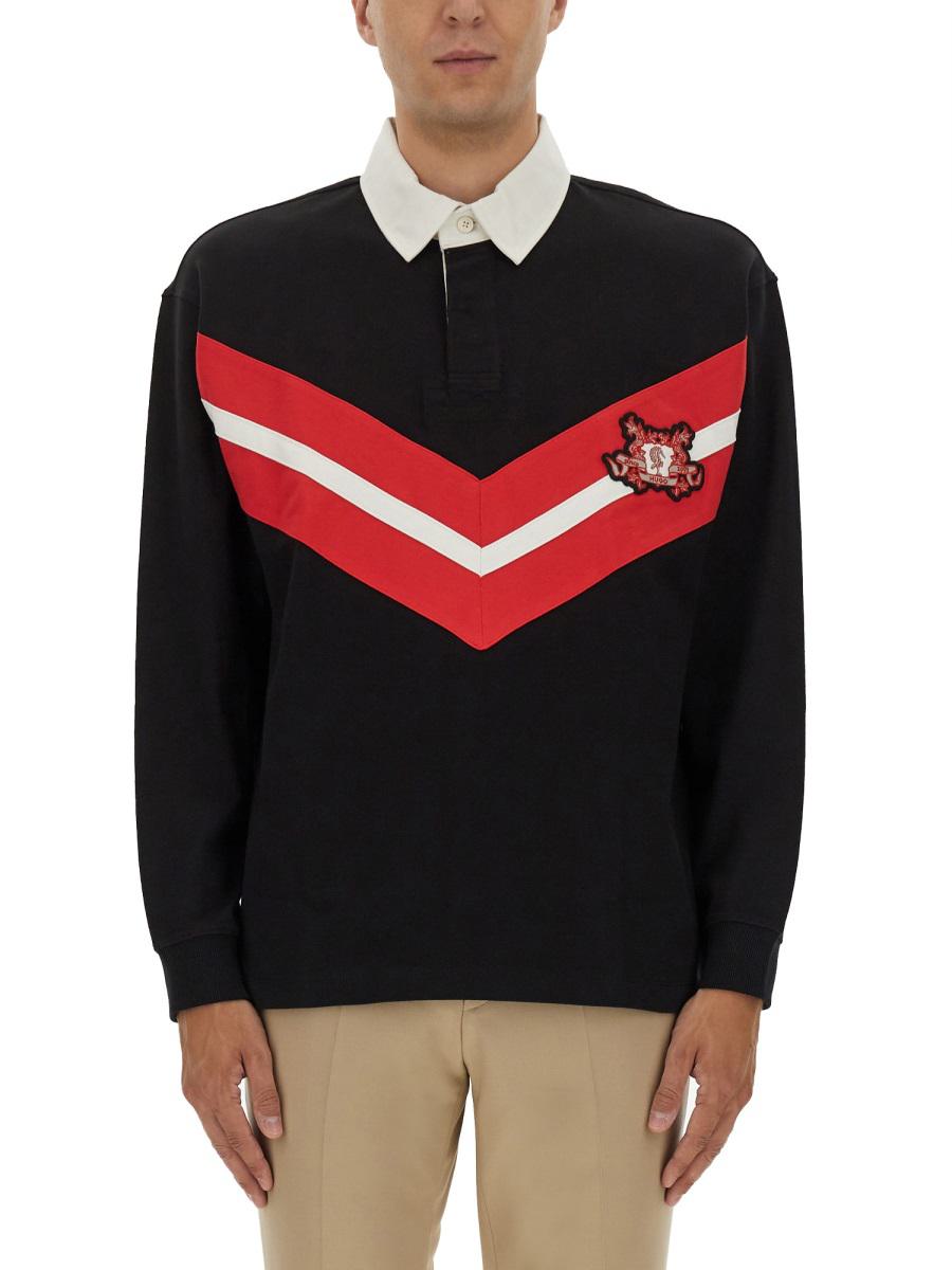 Hugo Boss – Poloshirt mit Logo im College-Stil