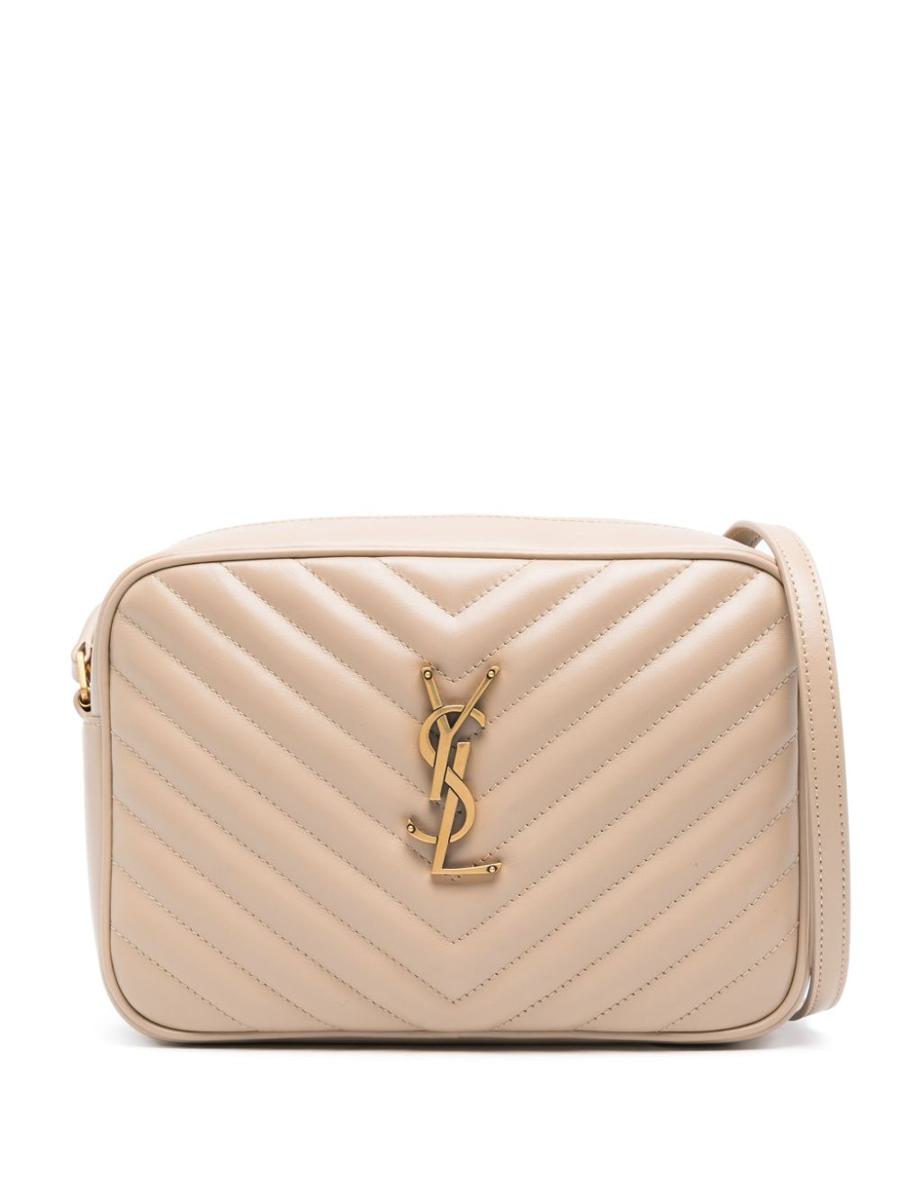 Saint Laurent Lou Kamerataschen aus gestepptem Leder