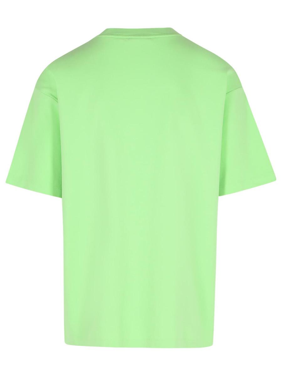 Drôle De Monsieur „Classique“ grünes Baumwoll-T-Shirt
