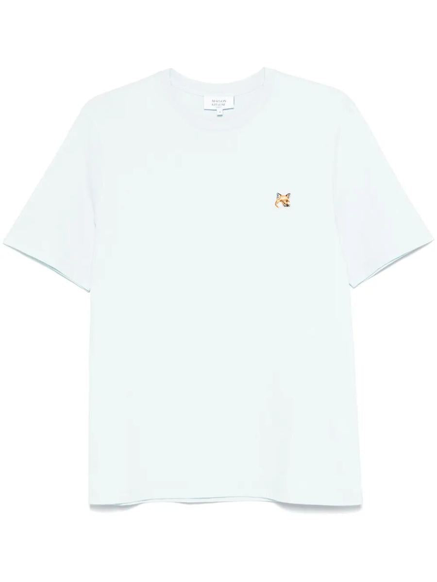 Maison Kitsuné – Regular-T-Shirt mit Fuchskopf-Aufnäher