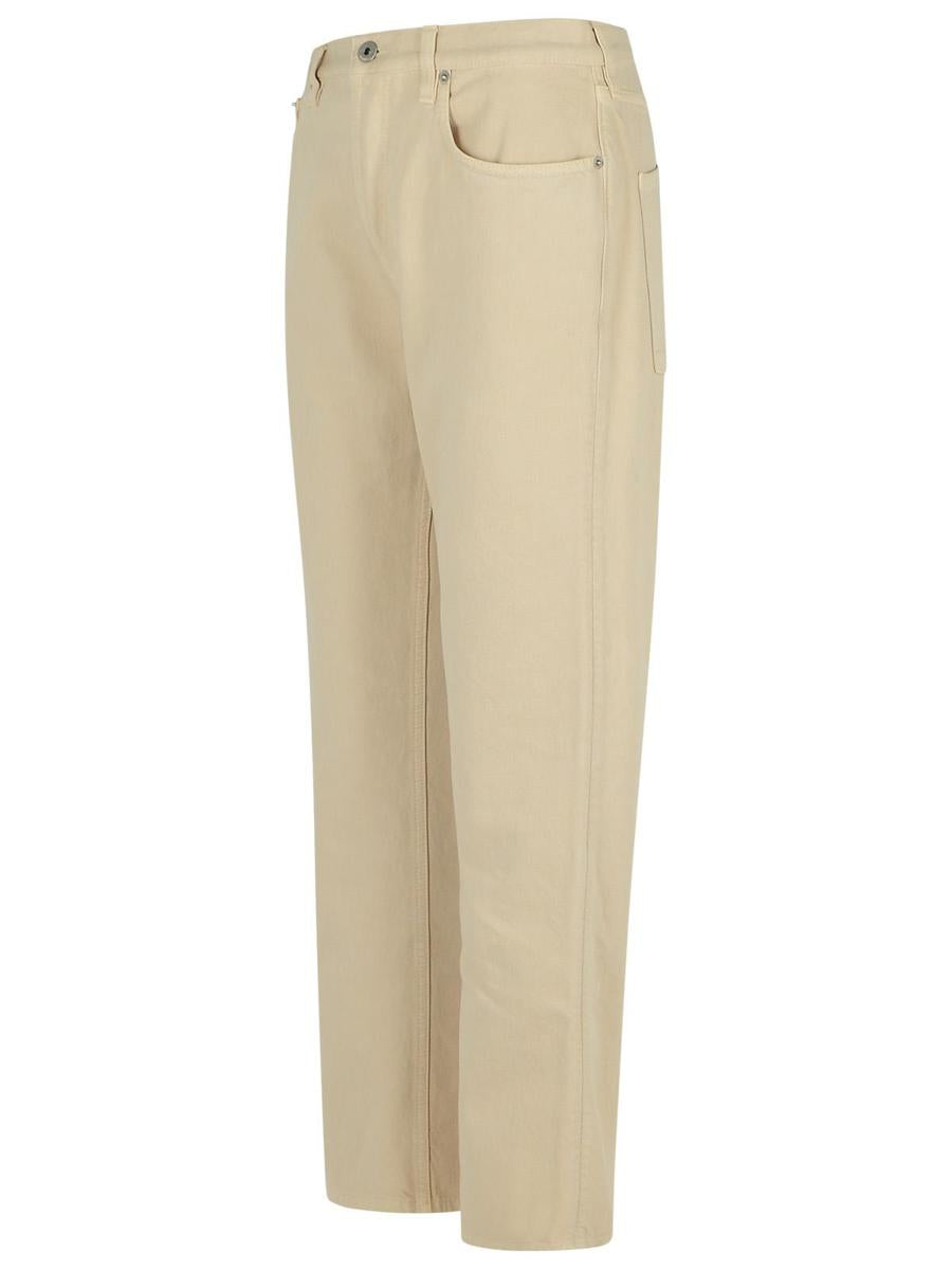 Burberry Cremefarbene Baumwolljeans